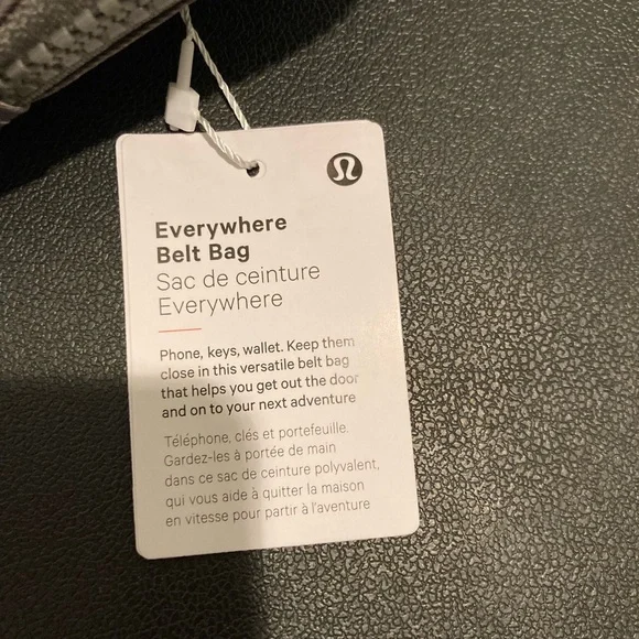 Lululemon Everywhere Belt Bag Fanny Pack Backpack Crossbody Bag Asphalt Grey 1L - Picture 5 of 11